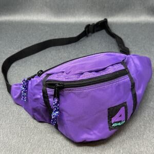 VTG Retro Athalon Sportgear Sport Crossbody Pack Hiking Waist Bag Purple Y2K